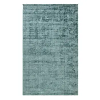 4' X 6' Sea Green And Light Blue Abstract Hand Woven Area Rug