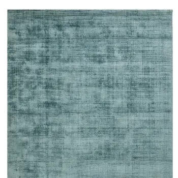 10' X 14' Sea Green And Light Blue Abstract Hand Woven Area Rug
