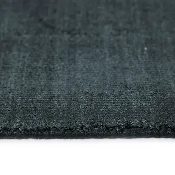 4' X 6' Charcoal And Black Abstract Hand Woven Area Rug