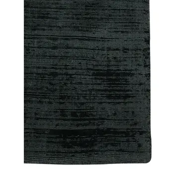 10' X 14' Charcoal And Black Abstract Hand Woven Area Rug