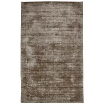 4' X 6' Brown And Gray Abstract Hand Woven Area Rug