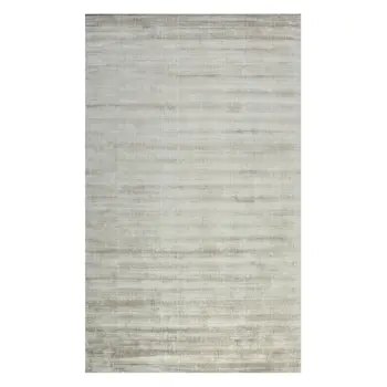 8' X 10' Ivory And Gray Abstract Hand Woven Area Rug