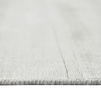 8' X 10' Ivory And Gray Abstract Hand Woven Area Rug