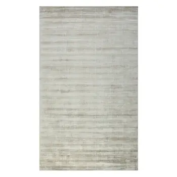 8' X 10' Ivory And Gray Abstract Hand Woven Area Rug