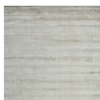 10' X 14' Ivory And Gray Abstract Hand Woven Area Rug