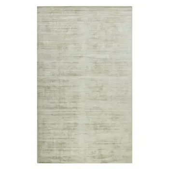 5' X 8' Sand And Ivory Abstract Hand Woven Area Rug