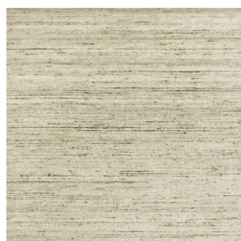 4' X 6' Ivory And Brown Wool Striped Hand Woven Area Rug