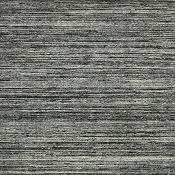 12' X 15' Gray And Black Wool Striped Hand Woven Area Rug