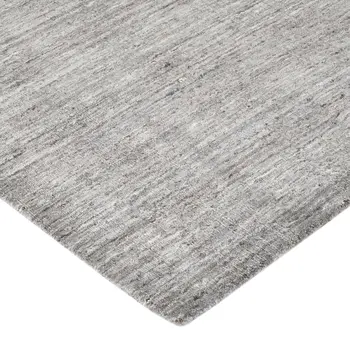 2' X 3' Gray And Light Brown Wool Abstract Hand Woven Area Rug