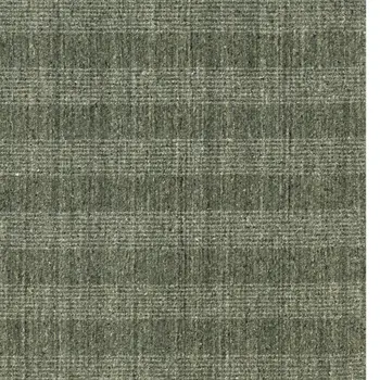 10' X 14' Green Gray And Ivory Wool Plaid Hand Woven Area Rug