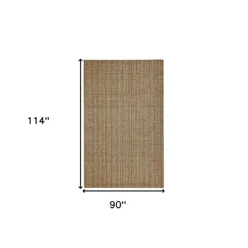 8' X 10' Ivory And Rust Wool Striped Hand Tufted Area Rug