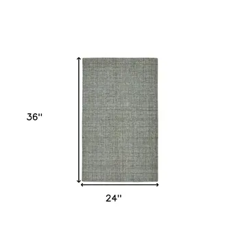 2' X 3' Light Blue And Gray Wool Abstract Hand Tufted Area Rug
