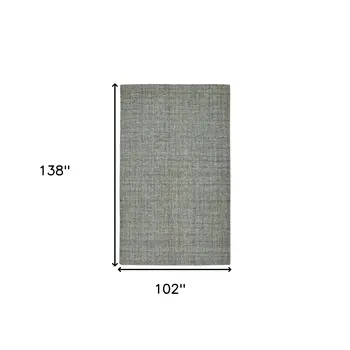 9' X 12' Light Blue And Gray Wool Abstract Hand Tufted Area Rug