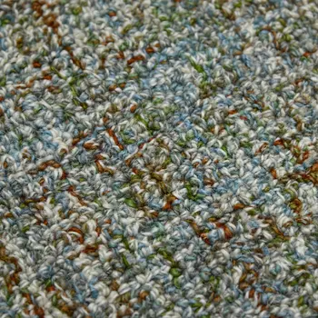 9' X 12' Light Blue And Gray Wool Abstract Hand Tufted Area Rug