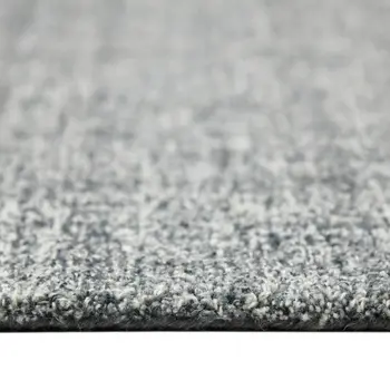 9' X 12' Gray And Ivory Wool Abstract Hand Tufted Area Rug