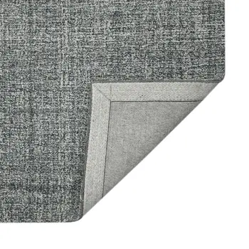9' X 12' Gray And Ivory Wool Abstract Hand Tufted Area Rug