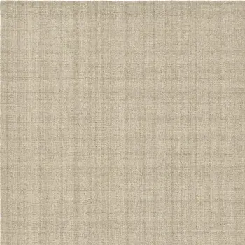 9' X 12' Champagne And Brown Wool Plaid Hand Tufted Area Rug