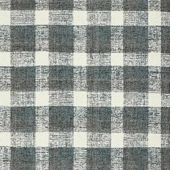 9' X 13' Dark Gray And Ivory Wool Plaid Hand Tufted Area Rug