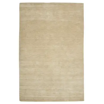 4' X 6' Ivory Wool Hand Woven Area Rug