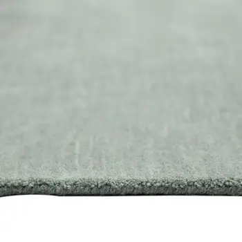 9' X 12' Gray Wool Hand Woven Area Rug