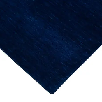 2' X 3' Navy Blue Wool Hand Woven Area Rug