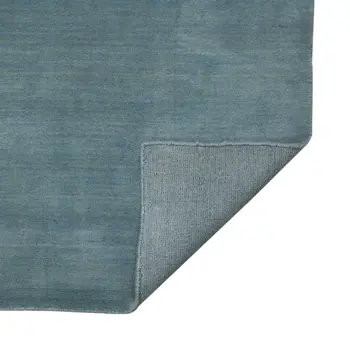 10' X 14' Light Blue Wool Hand Woven Area Rug