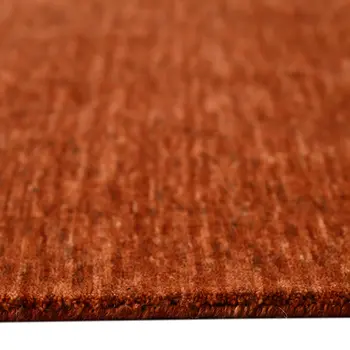 5' X 8' Red Wool Hand Woven Area Rug
