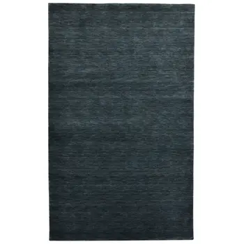 10' X 14' Dark Gray Wool Hand Woven Area Rug
