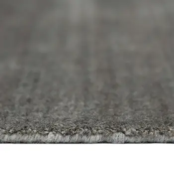4' X 6' Gray And Light Green Wool Striped Hand Woven Area Rug