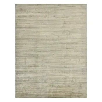 2' X 3' Beige And Brown Wool Striped Hand Woven Area Rug
