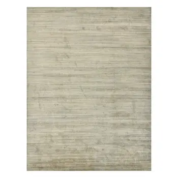 2' X 3' Beige And Brown Wool Striped Hand Woven Area Rug
