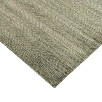 5' X 8' Beige And Brown Wool Striped Hand Woven Area Rug