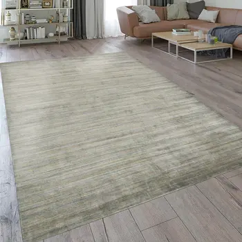 9' X 12' Silver And Gray Wool Striped Hand Woven Area Rug