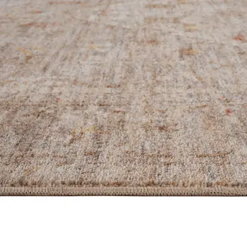 5' X 7' Beige And Brown Floral Medallion Area Rug With Fringe