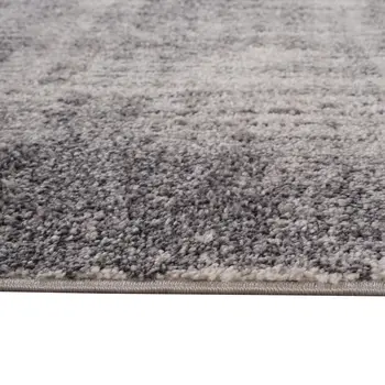 7' X 9' Cream And Gray Abstract Area Rug