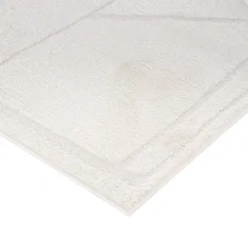 9' X 12' Ivory And Off White Geometric Area Rug