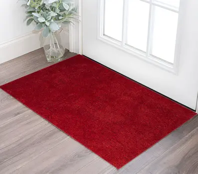 2' X 3' Red Shag Area Rug