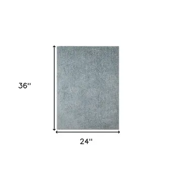 2' X 3' Sky Blue Shag Area Rug