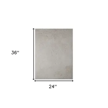2' X 3' Off White Shag Area Rug