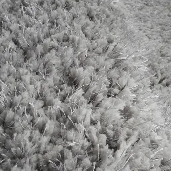 2' X 3' Gray Shag Area Rug
