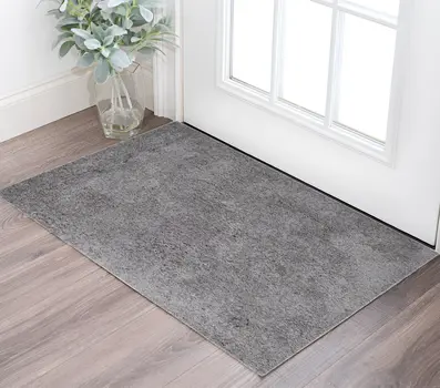 2' X 3' Gray Shag Area Rug