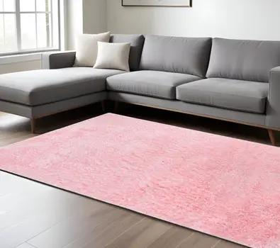 8' X 11' Pink Area Rug