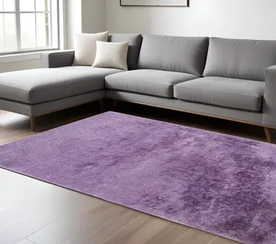 9' X 14' Purple Area Rug