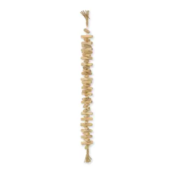 40" Brown Wood Rods And Rope Decorative Tassel