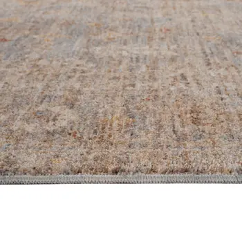 2' X 3' Blue And Sand Floral Medallion Area Rug With Fringe