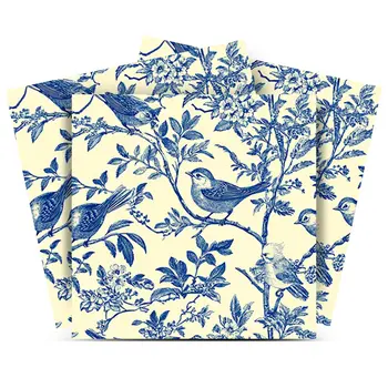 4" x 4" Blue And Yellow Vinyl Arabesque Peel And Stick Removable Tiles