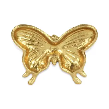 6" Gold Cast Iron Butterfly Handmade Trinket Tray
