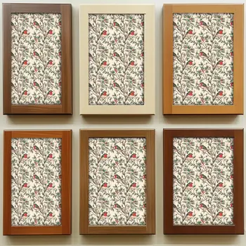 7" x 7" Green And Red Vinyl Arabesque Peel And Stick Removable Tiles