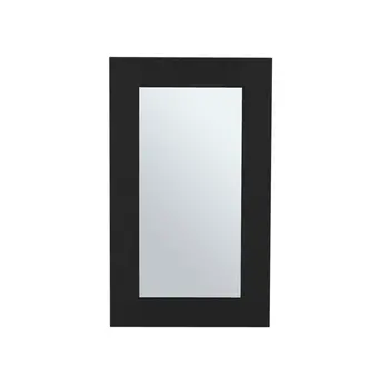 15" Black Wood Floating Bathroom Vanity