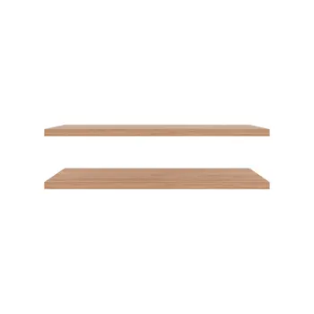 Set Of Two Wood Wall Mounted Floating Shelf